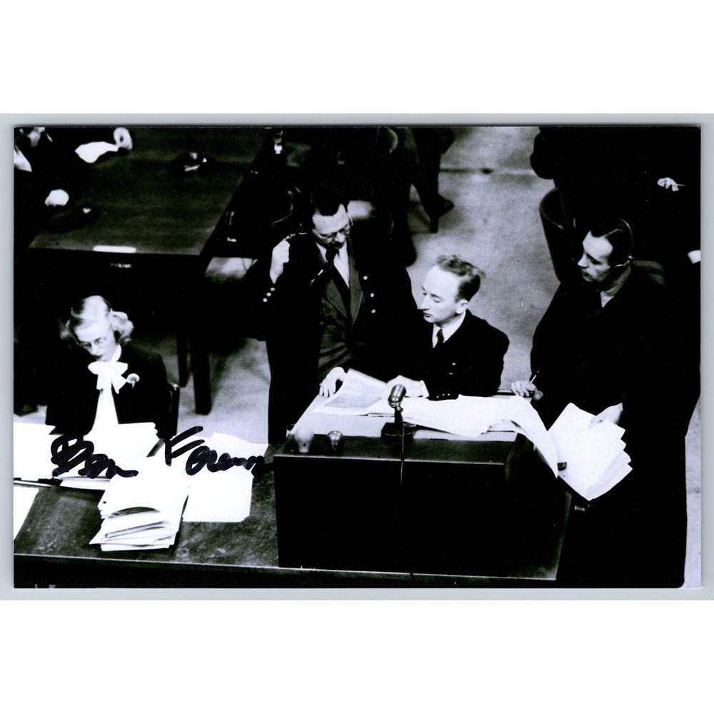 Benjamin‎ Ferencz Hand Signed Autograph 4 x 6 Photo - Prosecutor at Nuremburg